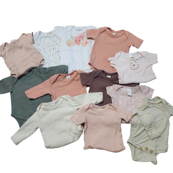 Baby Girl Onesie Lot 0–3M (12) | Kate Quinn, Kit + Pearl, Lux + Willow - Picture 1 of 7